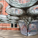 Illustration for article titled This Amazing Carbon Fiber Pavilion Was Woven by a Robot